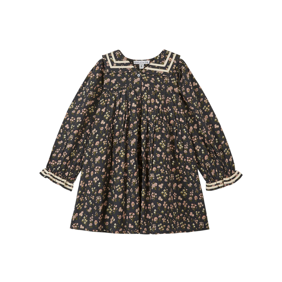 Emile et Ida Black Country Sailor Collar Dress – Ladida