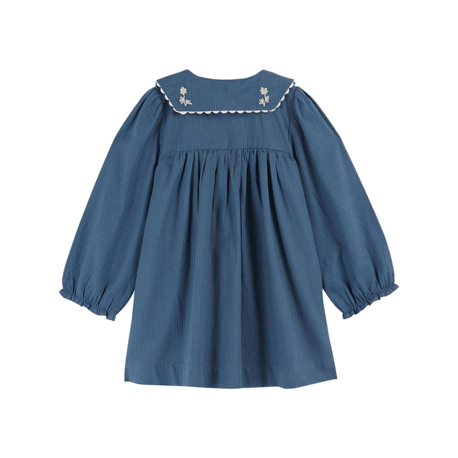 Emile et Ida Blue Vintage Embroidered Dress – Ladida