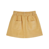 Emile et Ida Yellow Embroidered Flower Pocket Skirt