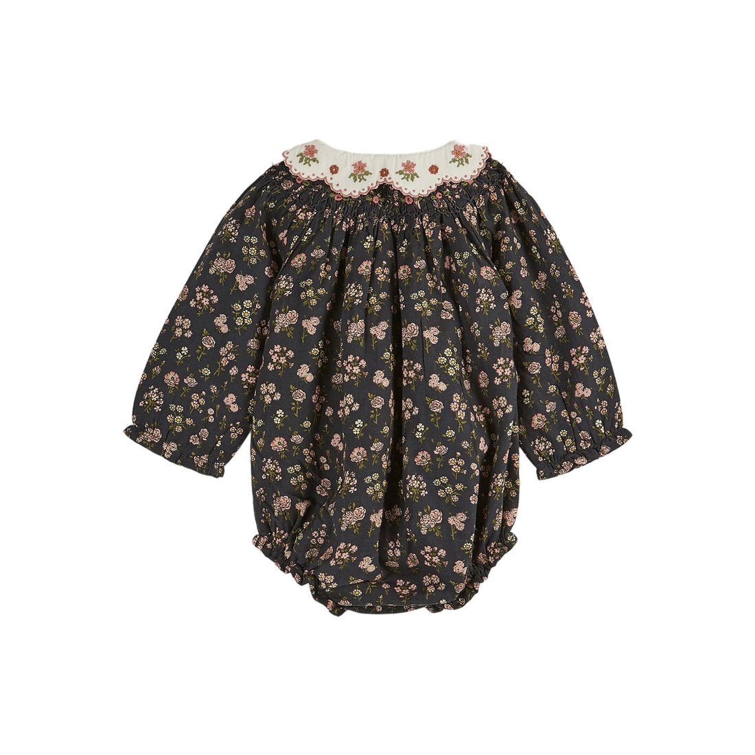 Emile et Ida Black Country Collar Romper