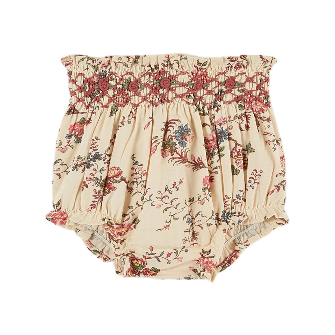 Emile et Ida Ecru Orchid Embroidered Bloomer
