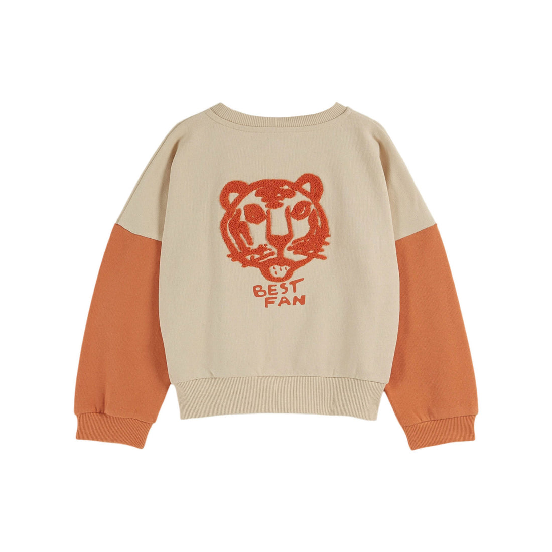 Emile et Ida Orange Colorblock Sweatshirt