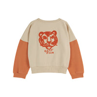 Emile et Ida Orange Colorblock Sweatshirt