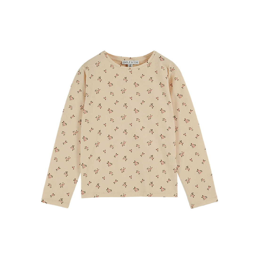 Emile et Ida Cream Petite Rose Allover Tee
