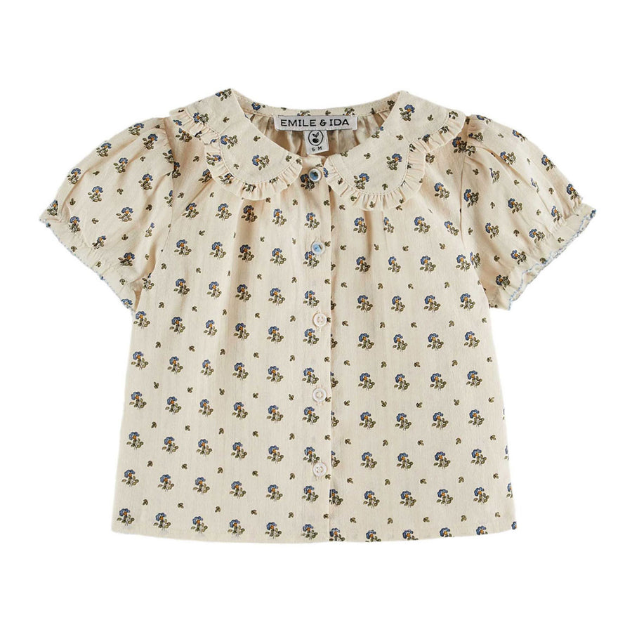 Emile et Ida Iris Printed Collar Blouse