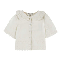 Emile et Ida White English Embroidery Blouse