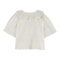 Emile et Ida White English Embroidery Blouse