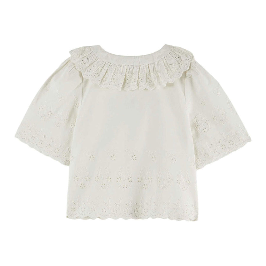 Emile et Ida White English Embroidery Blouse