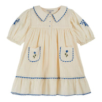 Emile et Ida Ecru Embroidered Dress