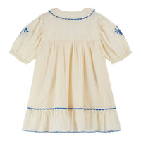 Emile et Ida Ecru Embroidered Dress
