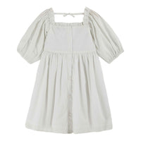 Emile et Ida Sky Striped Embroidered Smocked Dress