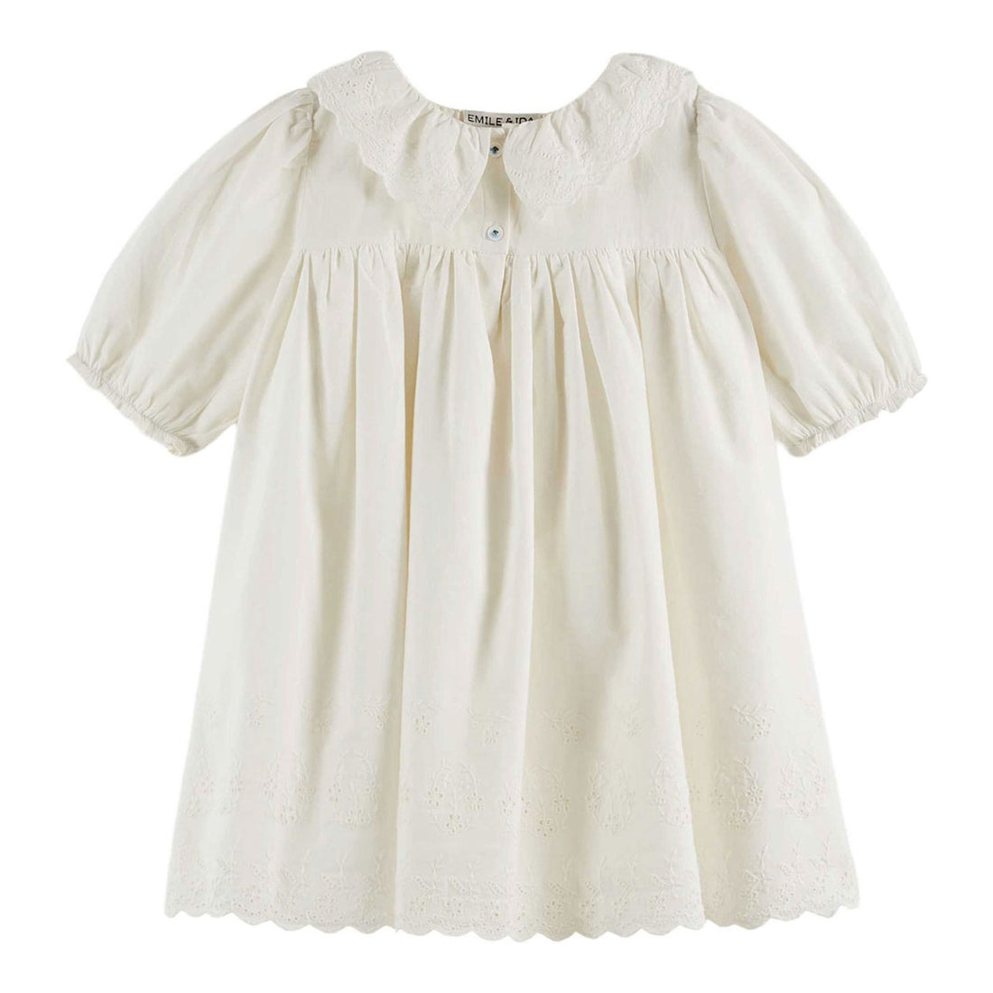 Emile et Ida White English Embroidery Dress