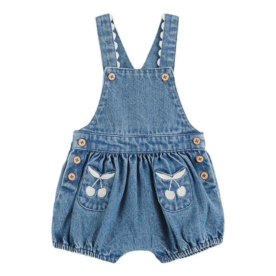Emile et Ida Denim Short Overalls