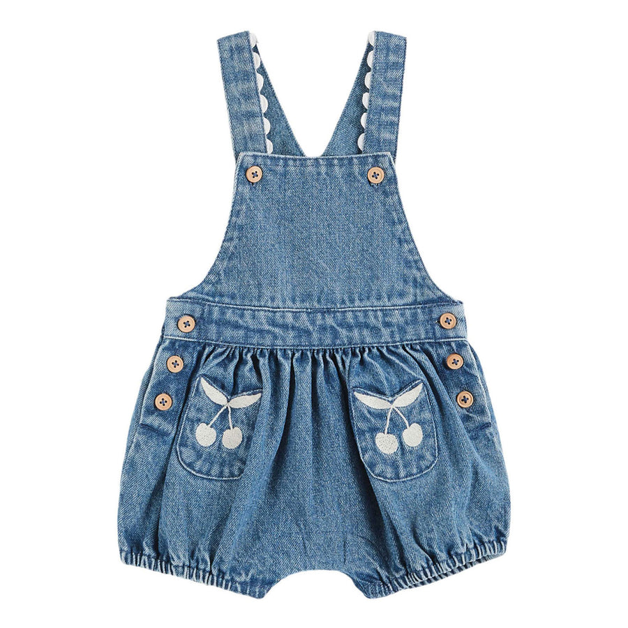Emile et Ida Denim Short Overalls