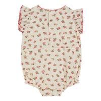 Emile et Ida Floral Printed Embroidered Romper