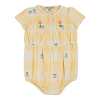 Emile et Ida Cherry Smocked Romper