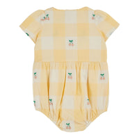 Emile et Ida Cherry Smocked Romper
