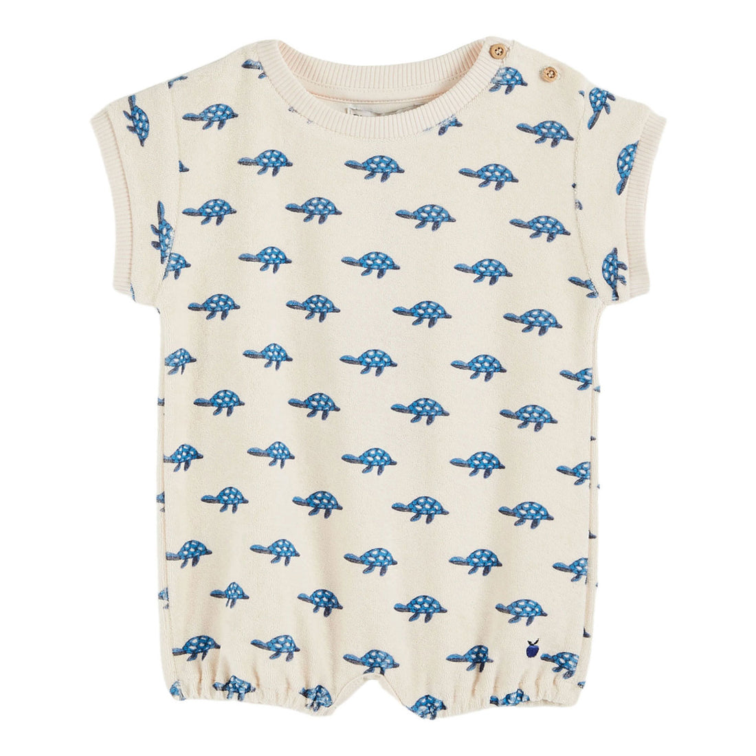 Emile et Ida Printed Turtle Romper