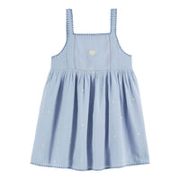 Emile et Ida Seafoam Embroidered Heart Dress