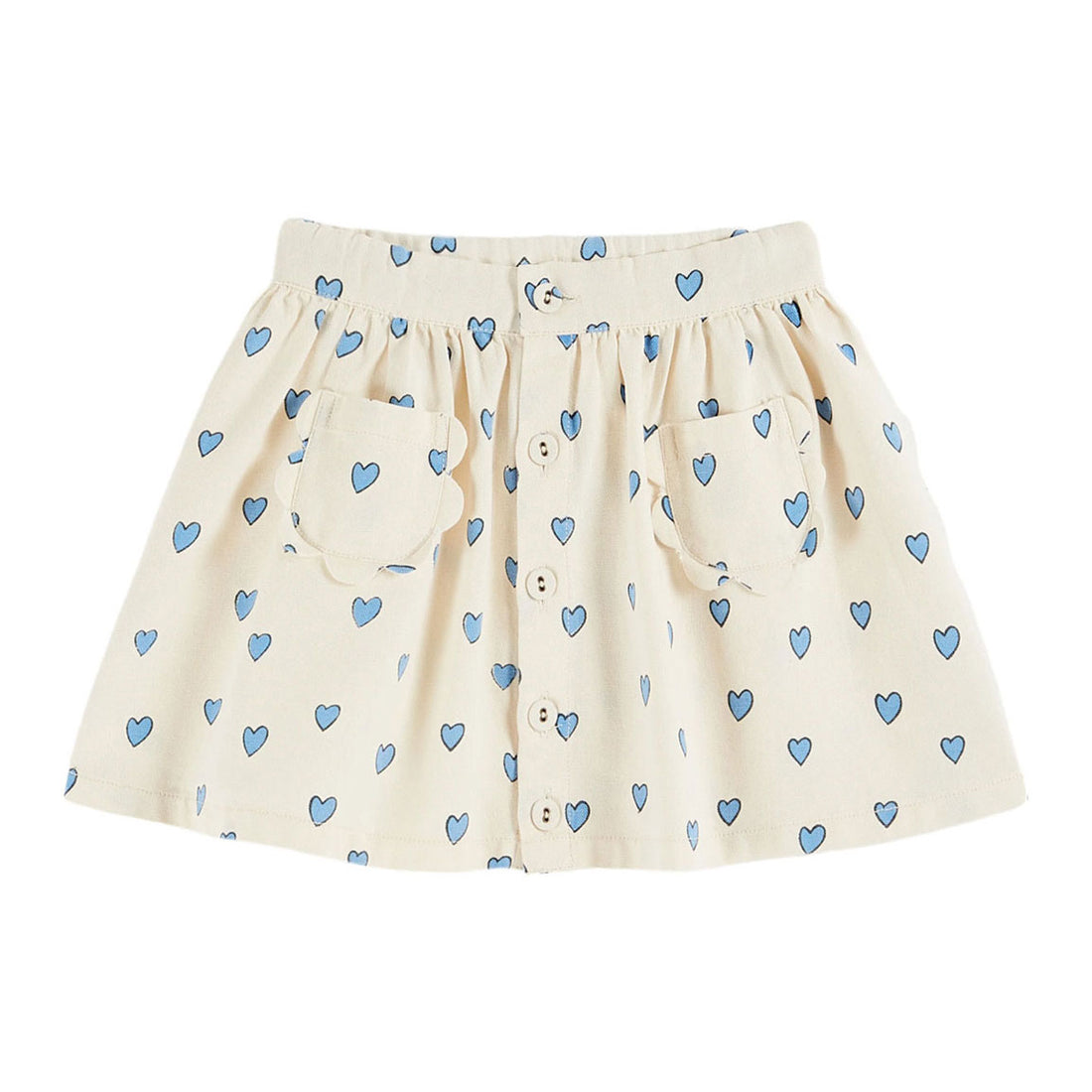 Emile et Ida Heart Printed Flower Pocket Skirt