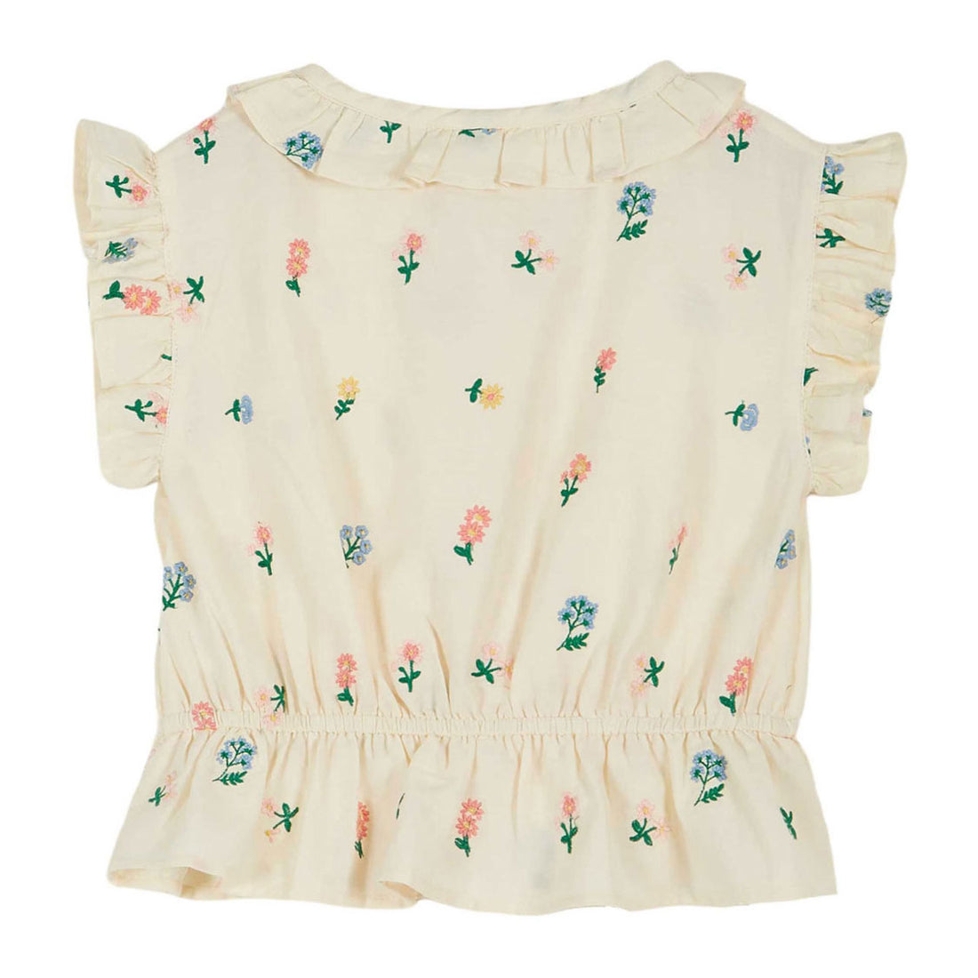 Emile et Ida Cream Embroidered Blouse