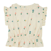 Emile et Ida Cream Embroidered Blouse