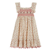 Emile et Ida Floral Smocked Embroidered Dress
