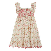 Emile et Ida Floral Smocked Embroidered Dress