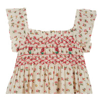 Emile et Ida Floral Smocked Embroidered Dress