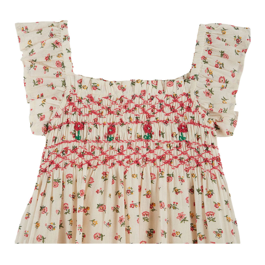 Emile et Ida Floral Smocked Embroidered Dress – Ladida