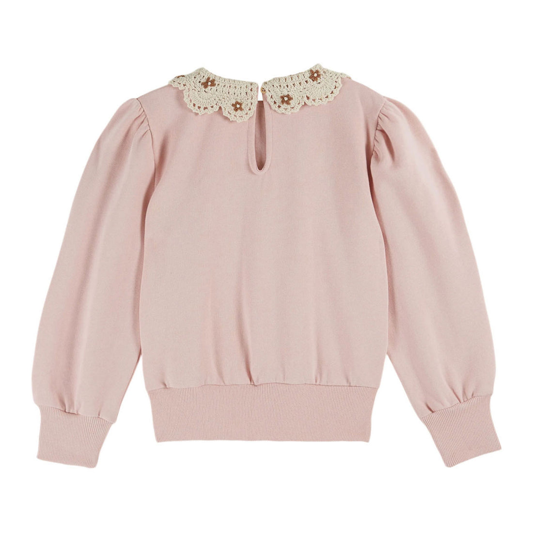 Emile et Ida Peony Crochet Collar Sweater