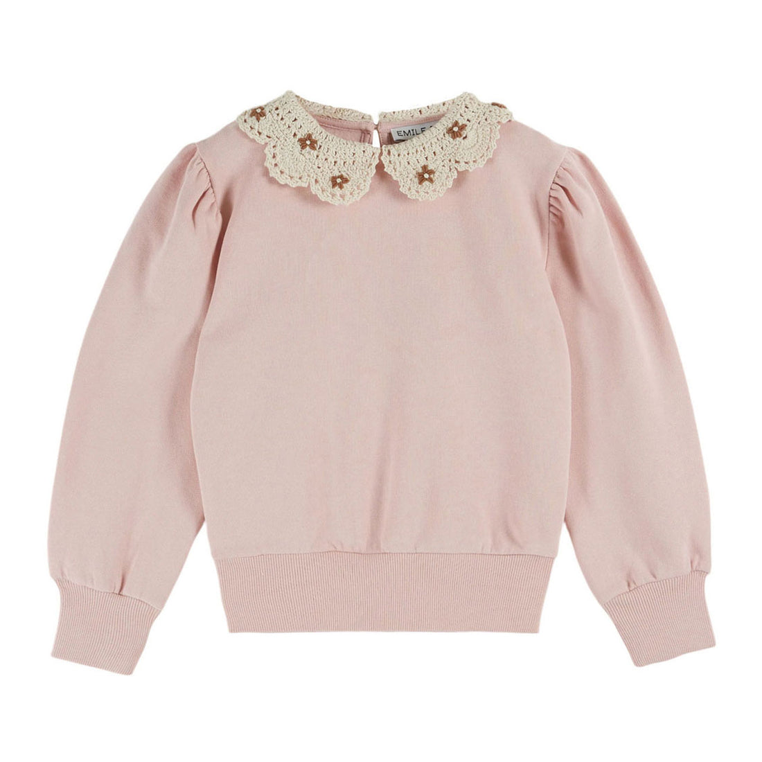 Emile et Ida Peony Crochet Collar Sweater