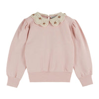 Emile et Ida Peony Crochet Collar Sweater