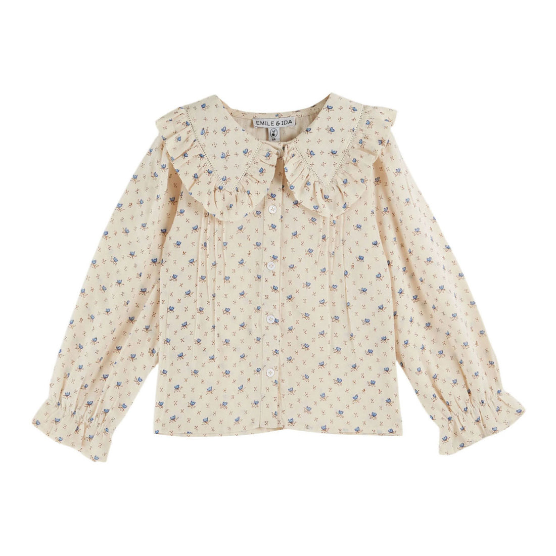 Emile et Ida Lazuli Block Print Blouse