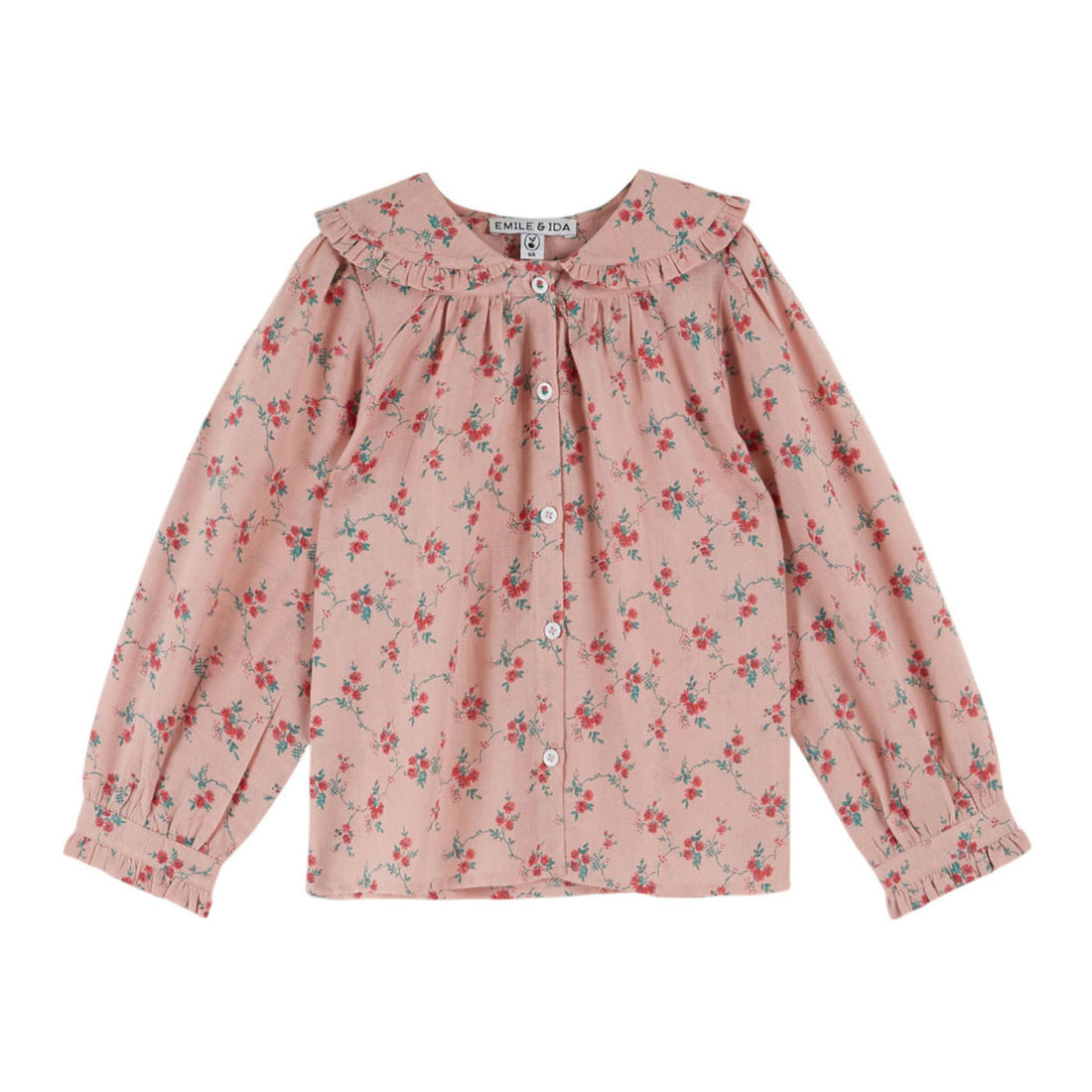 Emile et Ida Aster Printed Collar Blouse