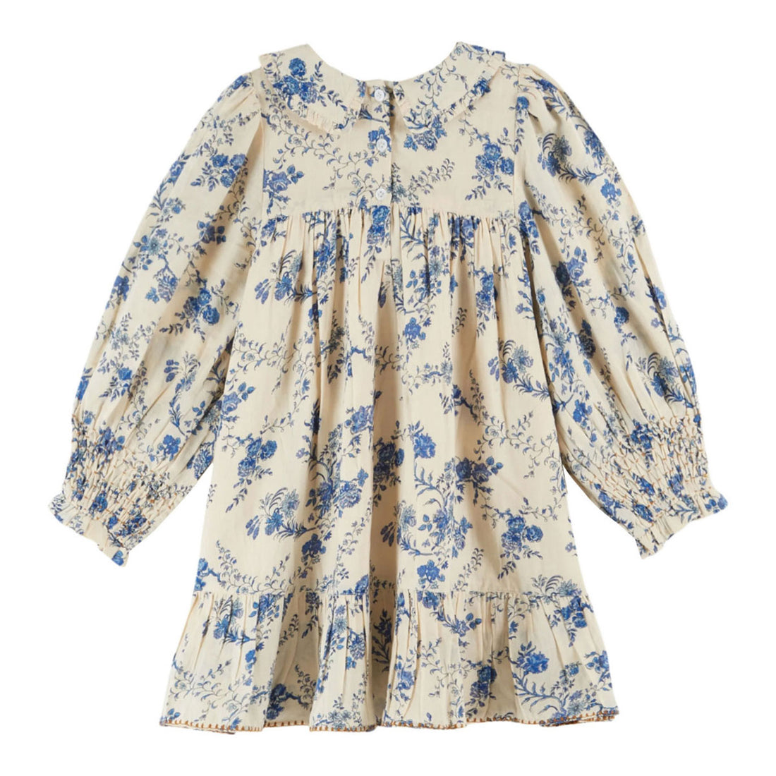 Emile et Ida Orchid Blue Smocked Dress