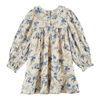 Emile et Ida Orchid Blue Smocked Dress