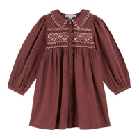 Emile et Ida Violine Smocked Dress