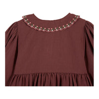 Emile et Ida Violine Smocked Dress
