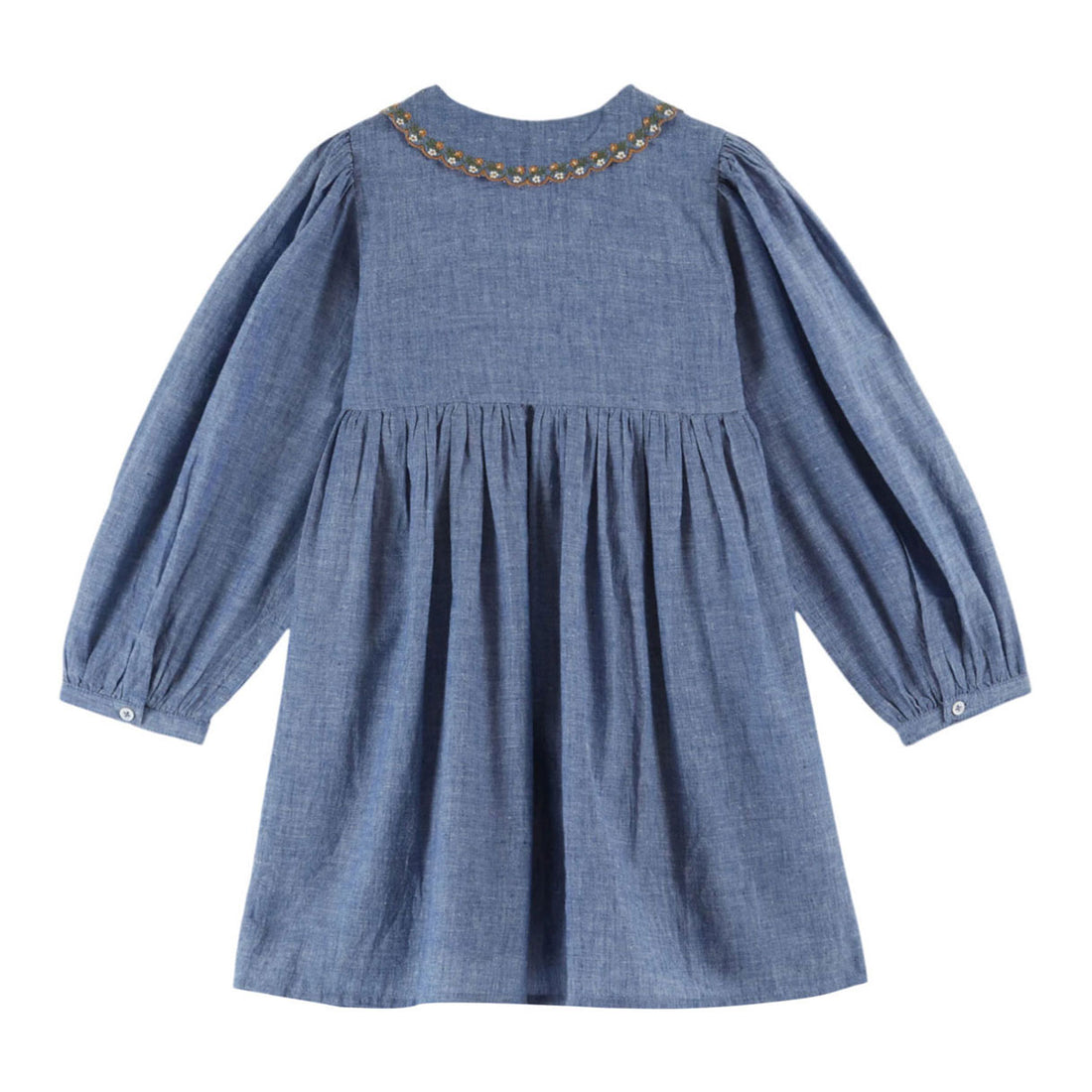 Emile et Ida Chambray Smocked Dress