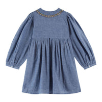 Emile et Ida Chambray Smocked Dress