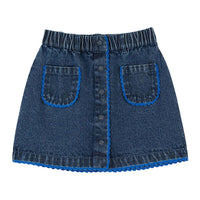Emile et Ida Denim Crochet Skirt