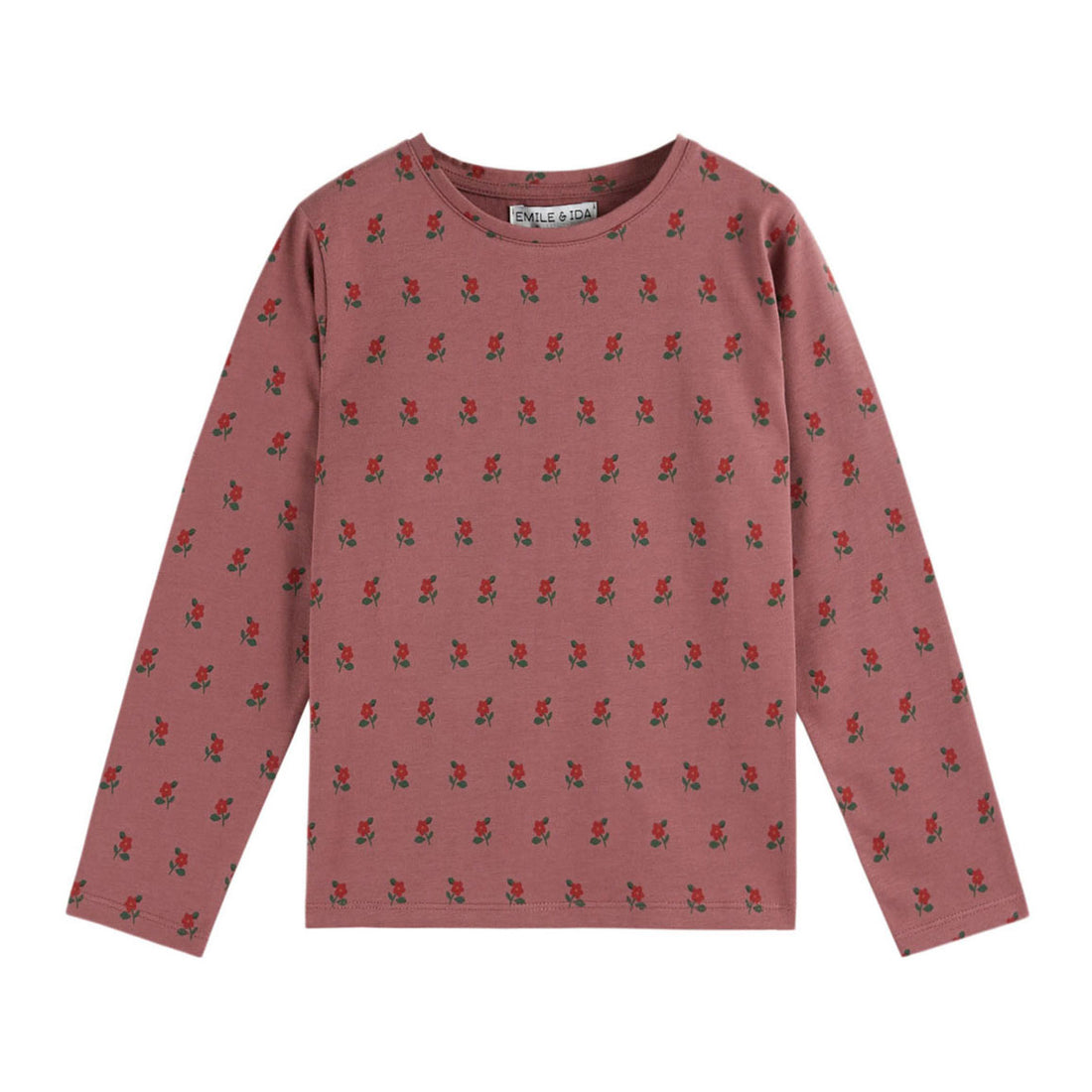 Emile et Ida Poppy Violine Print All Over Tee