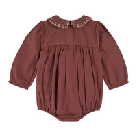 Emile et Ida Violine Smocked Romper