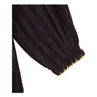 Emile et Ida Marine Lurex Embroidered Dress