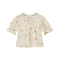 Emile et Ida Althea Embroidered Printed Blouse