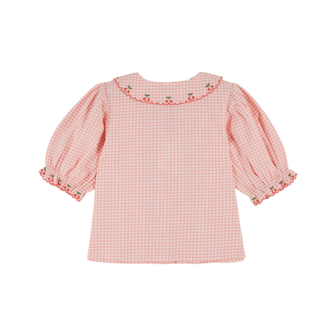 Emile et Ida Pink Gingham Blouse