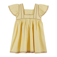 Emile et Ida Mimosa Embroidered Canvas Dress