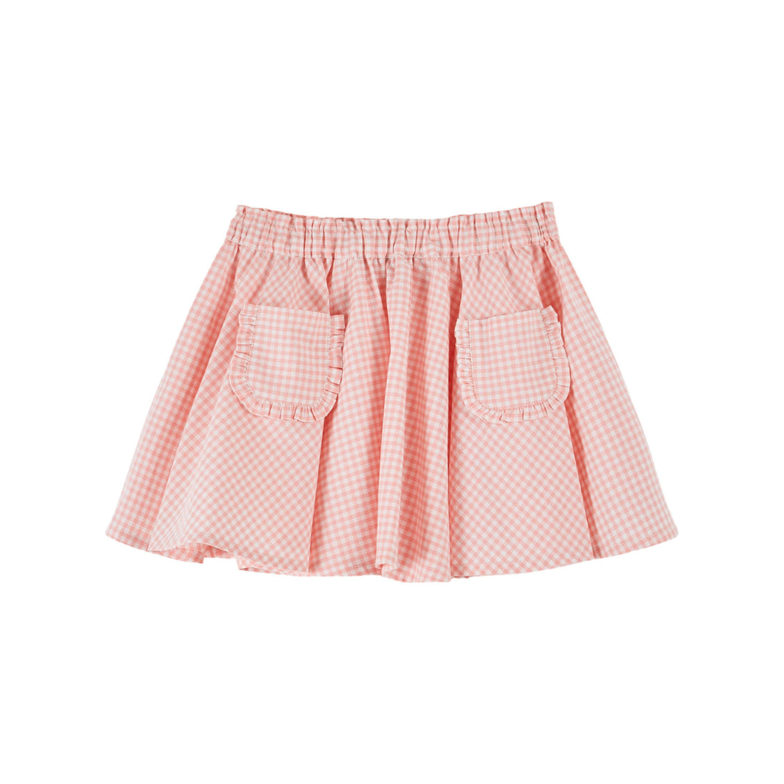 Emile et Ida Pink Gingham Skirt
