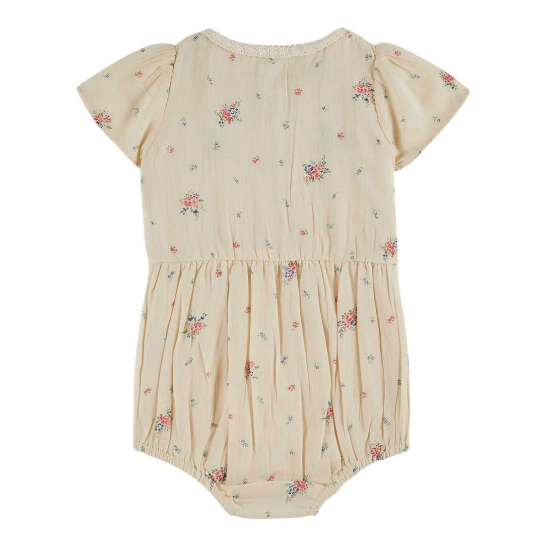 Emile et Ida Paquerette Printed Smocked Romper